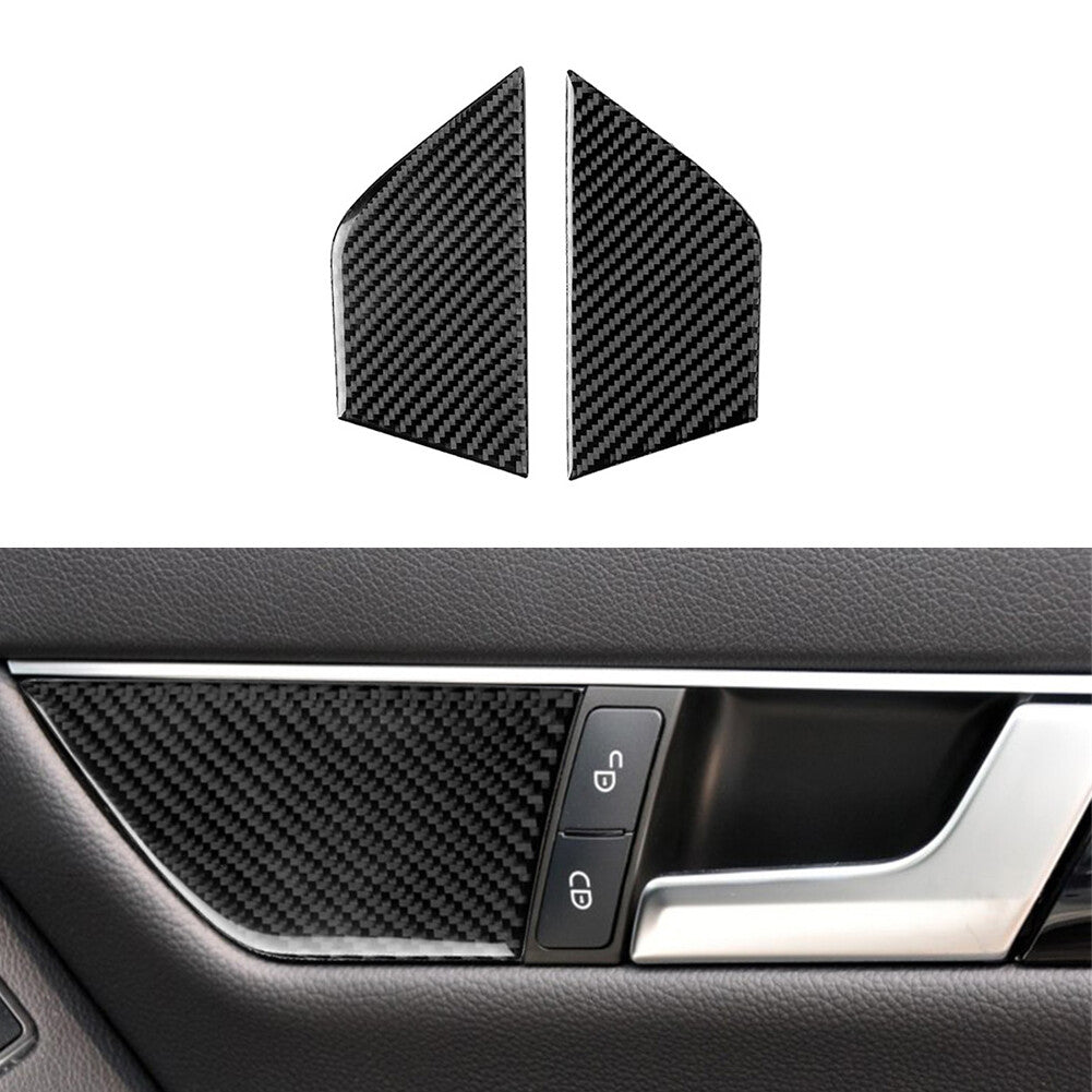 Carbon Fiber Door Handle Cover Trim for Mercedes-Benz C Class W204 07-13 Type C