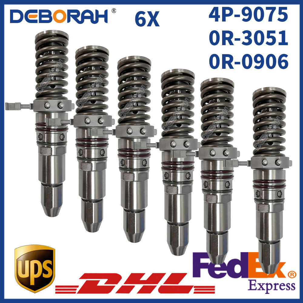 6x Fuel Injector 4P-9075 4P9075 0R-3051 Caterpillar CAT 3508 3512 3516 Engine