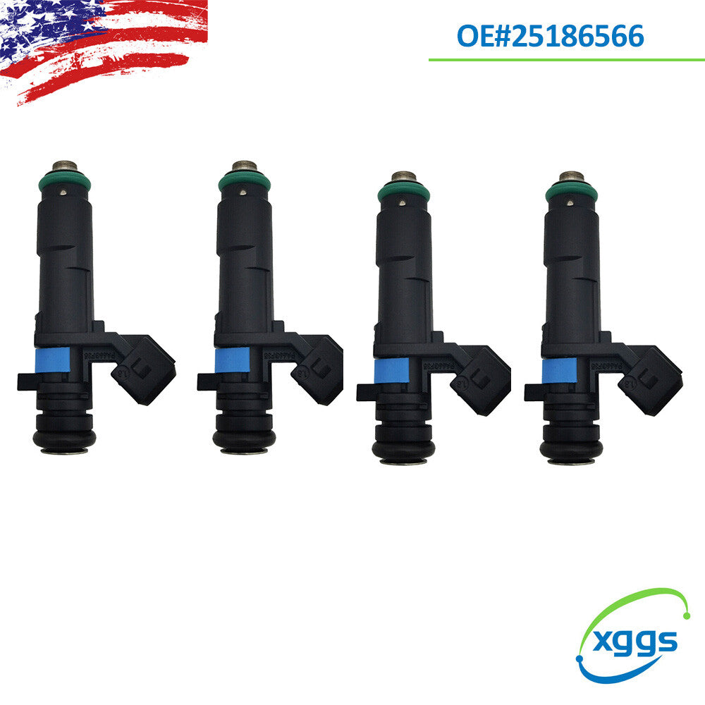 4PCS 25186566 for Chevrolet 2018-20 Beat Spark 2012 Classic 16-17 Fuel Injector