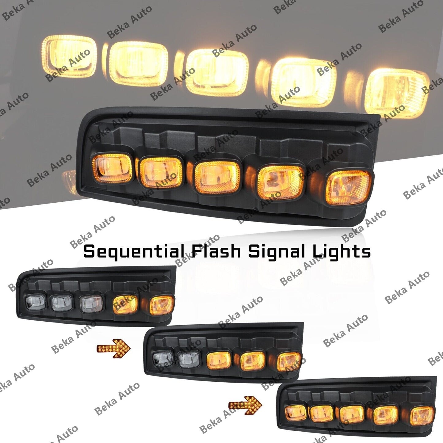 A pair of LED fog lights for the left and right front bumpers of 2010-2013 for Toyota 4Runner.