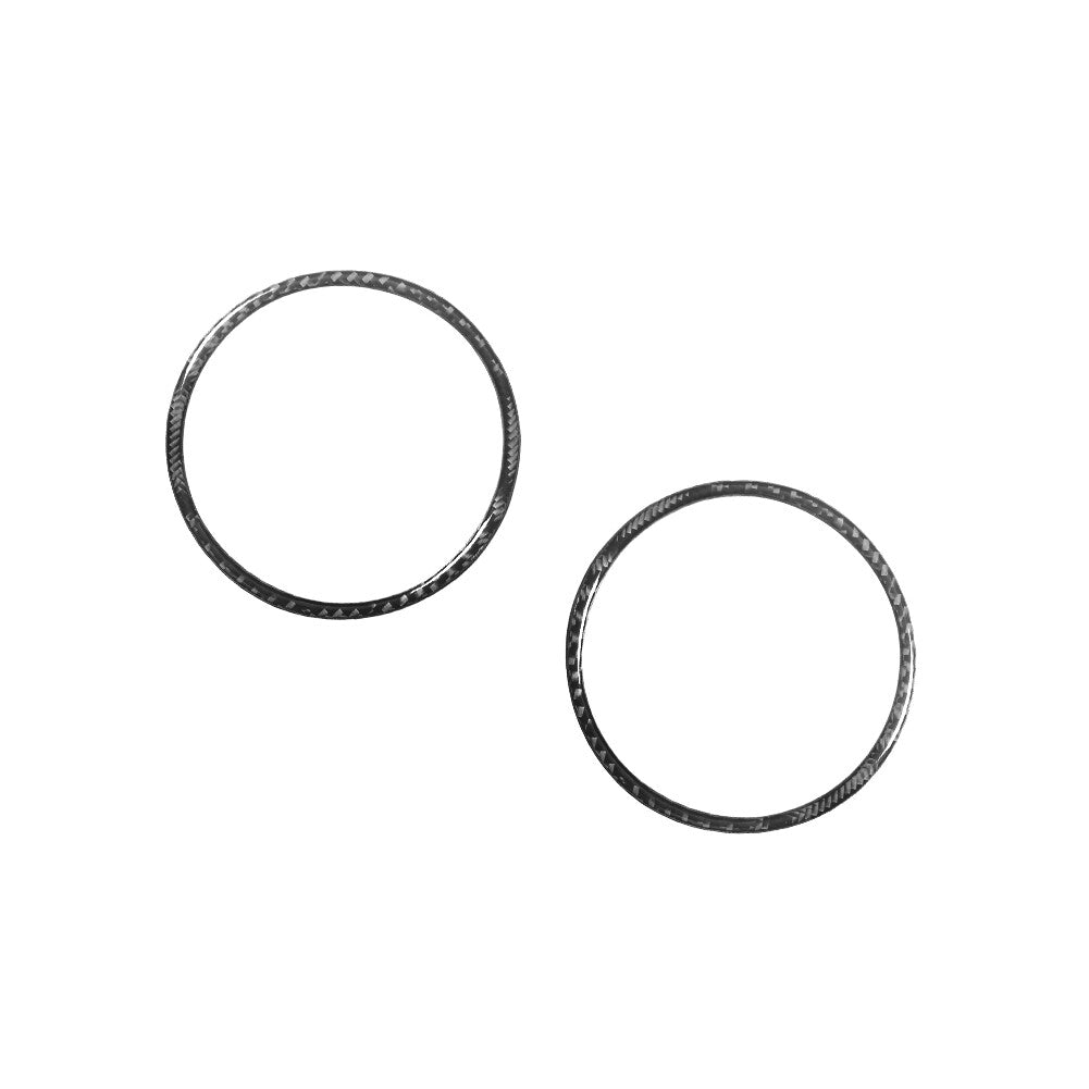 2Pcs Front Door Audio Speaker Frame Cover Carbon Fiber for BMW M5 E39 1998-2003