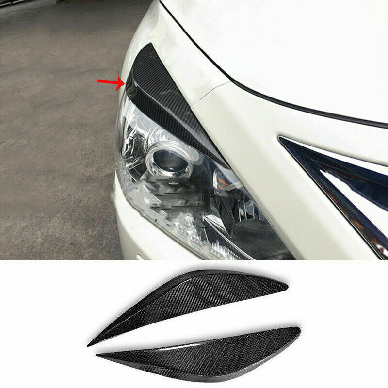 2013-2015 for Nissan Altima Teana Real Carbon Fiber Headlight Lamp Eyebrow Trim
