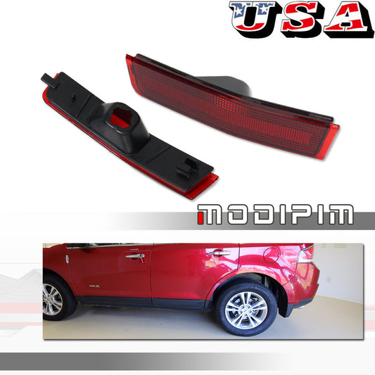 Suitable for 2007-2010 for Lincoln MKX rear bumper side marker light reflector amber lens