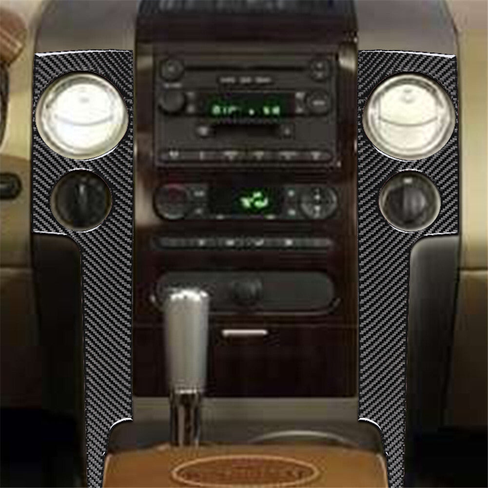Carbon Fiber Interior Central Console Side Cover Trim for Ford F-150 FX4 2004-08