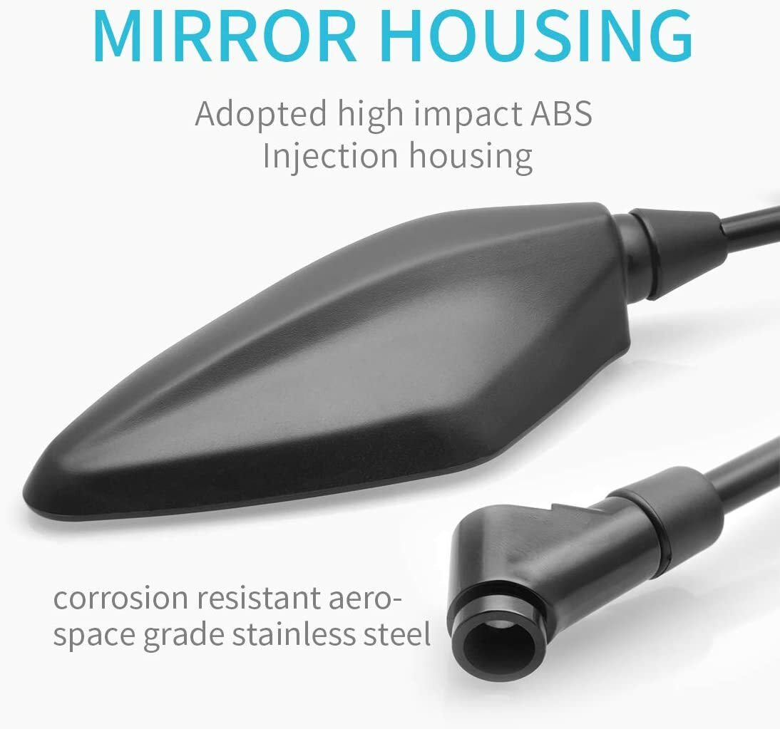 Pairs Motorcycle Rearview Mirrors 8mm/10mm for Suzuki SV650 DL1000 DL650 GSF650