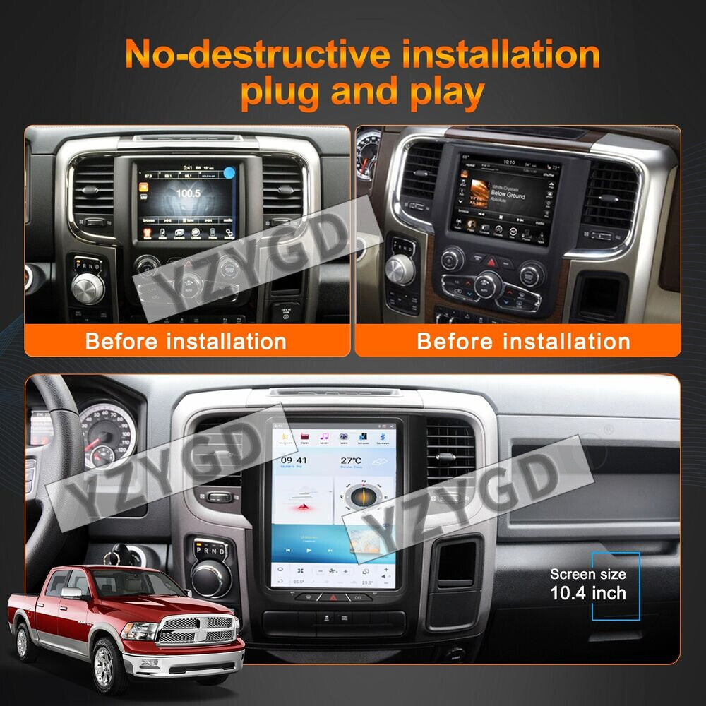 Android for Dodge for Ram 1500 2013-2018 Carplay Car Radio Stereo Screen Receiver