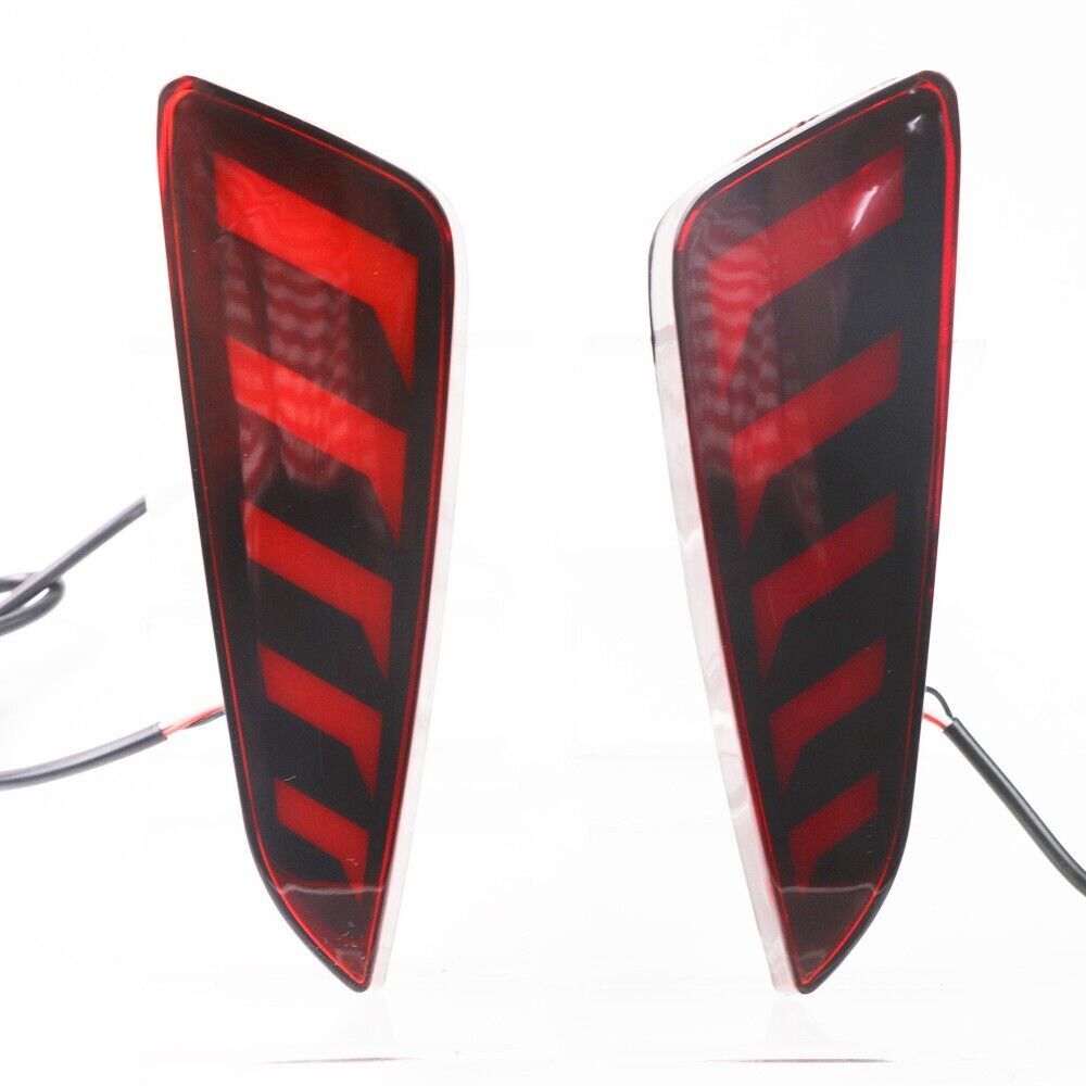 3Pcs/Set Car Rear Fog Lamps Tail Bumper Lights LED for Toyota CHR C-HR 2016-2018