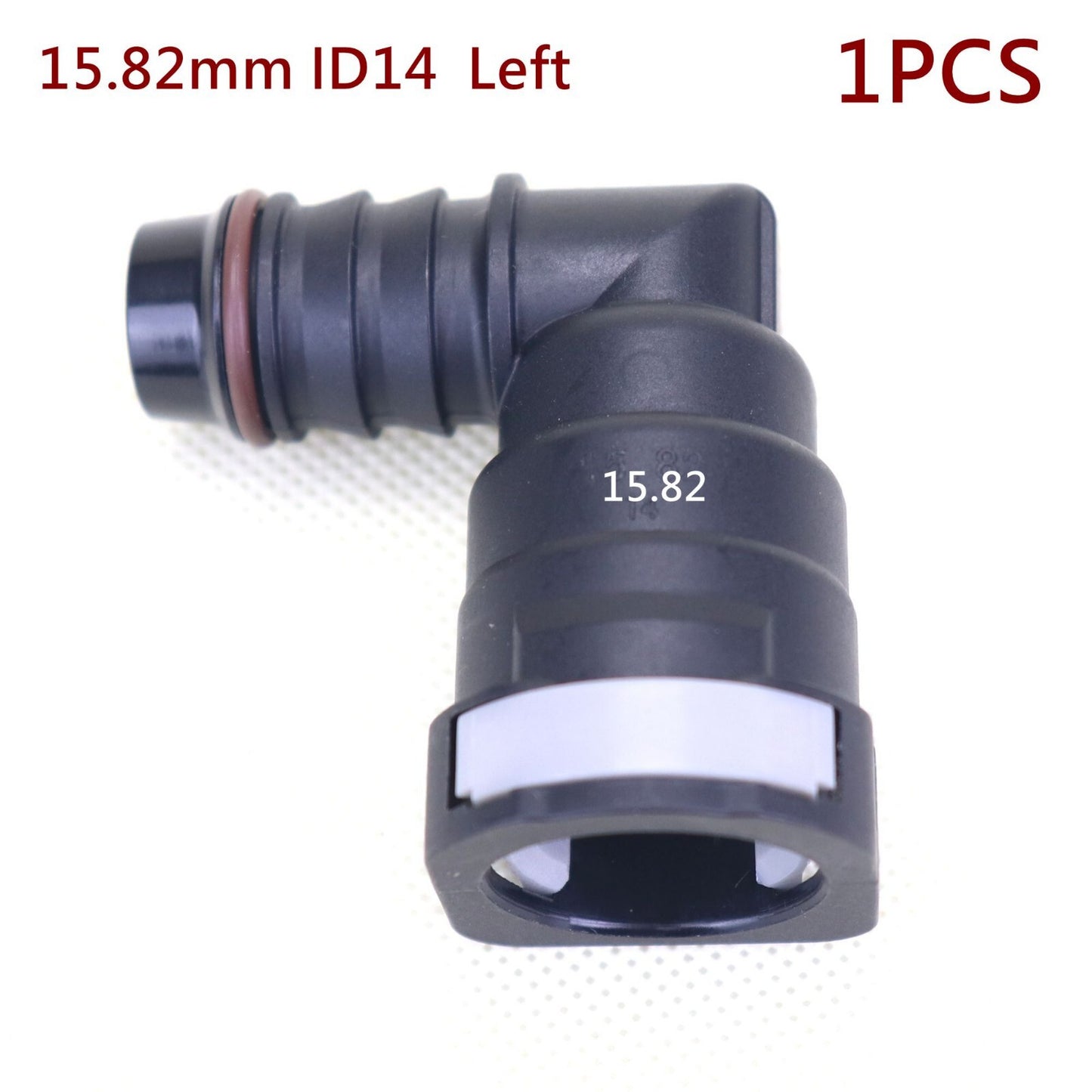 1-Piece Car Fuel Line Hose Quick Release Plastic Connector 15.82mm ID14 Left