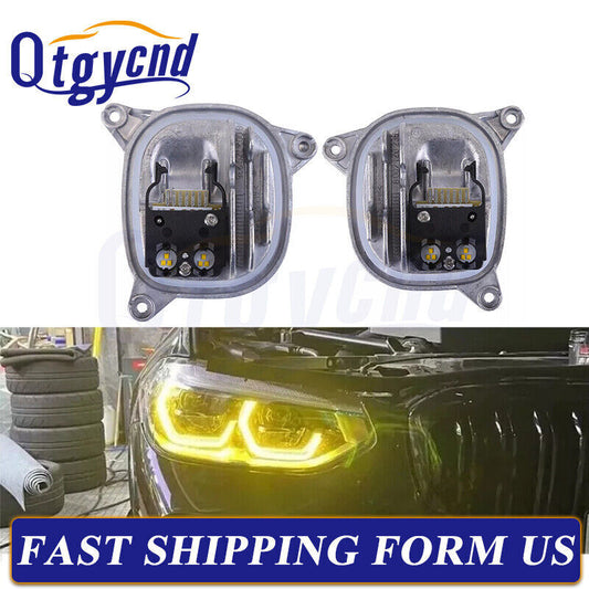 2X for BMW X3 X3M F97 G01 X4 X4M Lemon CSL Yellow DRL LED Module 63117466107/08