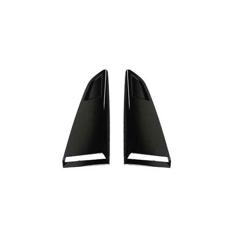 for Ford for Mustang 15-22 Gloss Black Rear Side Window Quarter Louver Cover