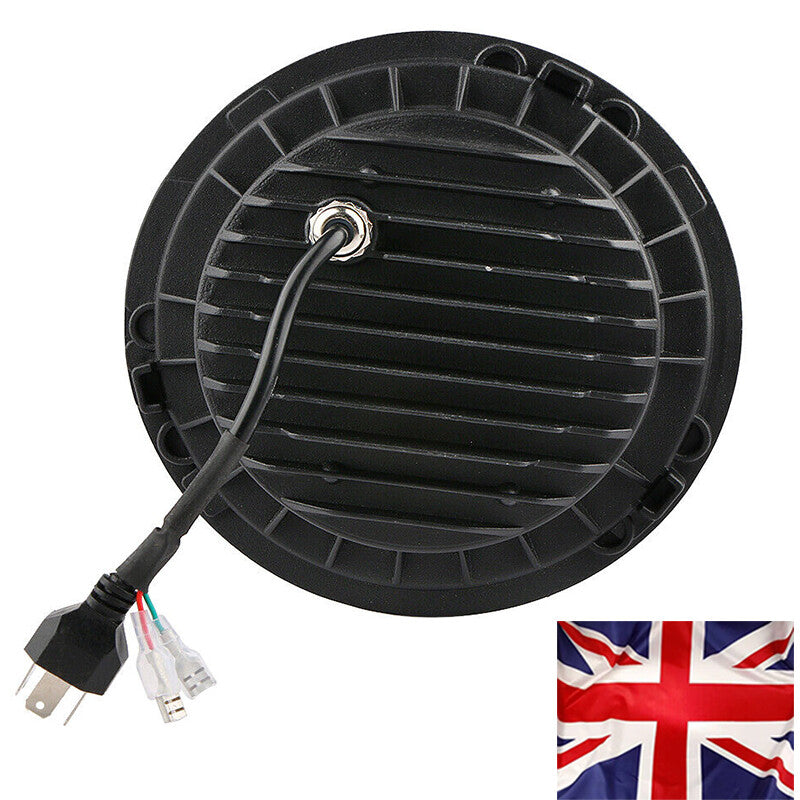 5.75 5-3/4 Headlights Hi/Lo Projector Halo Angle Eyes Round For Motorcycle UK