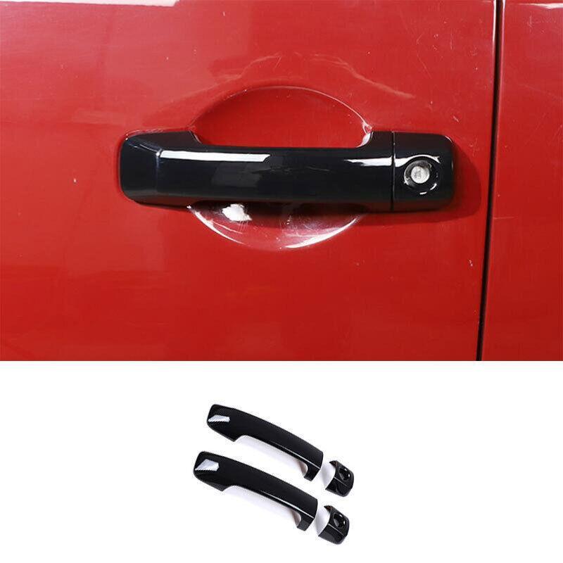 for Toyota FJ Cruiser 2007-2021 Black Exterior Side Door Handle Cover Trim 4PCS