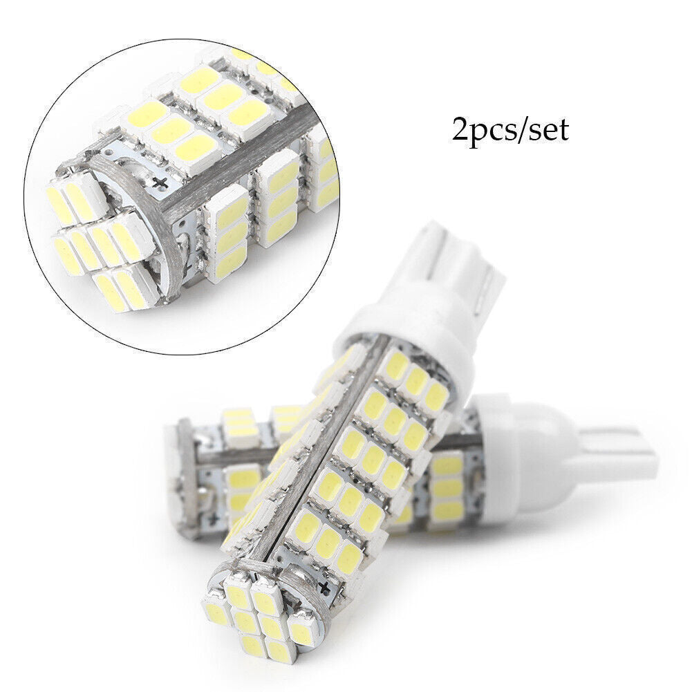 Pair LED Bulbs Clearance Car Door Lights W5W 194 168 24V White T10 1206 68 SMD