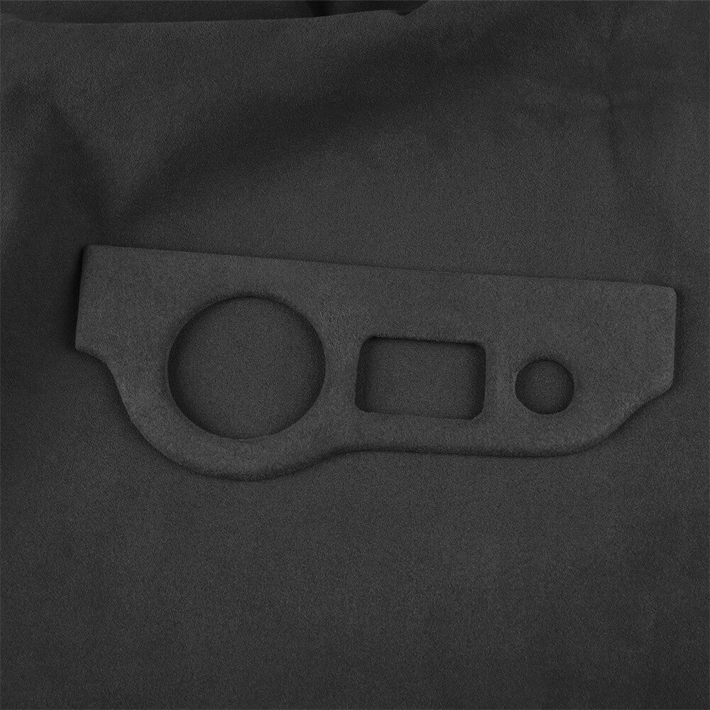 Suede Black Gray Headlight Switch Cover for Dodge for Challenger 2015+ Charger 2010+