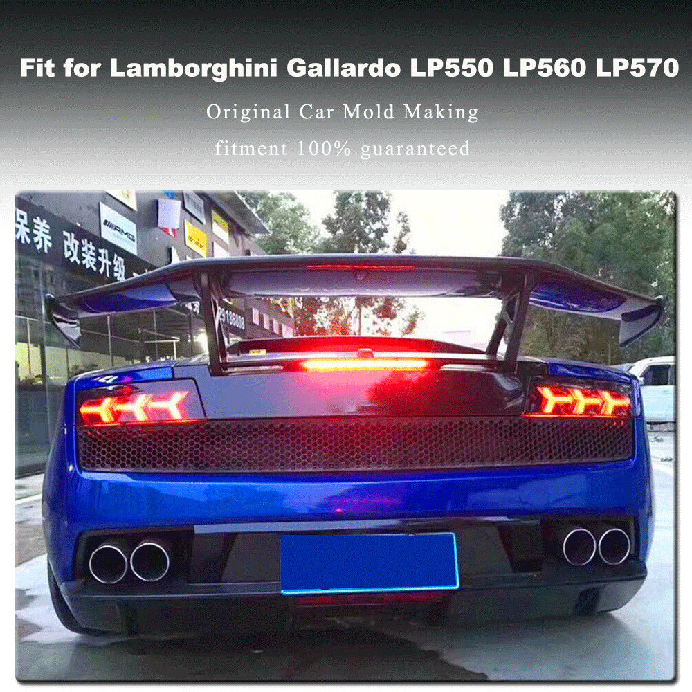 for Lamborghini Gallardo LP550 LP560 LP570 REAL CARBON Rear Trunk Spoiler GTWing