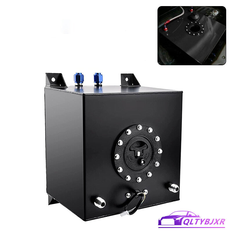 5-Gallon Fuel Cell Gas Tank Level Sender Polish Aluminum Racing Drift Street Blk