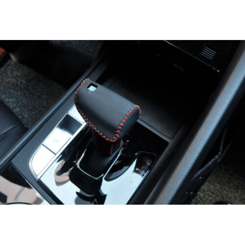 for Hyundai for Elantra 2021-2023 Leather Console Gear Shift Knob Shifter Lever Trim