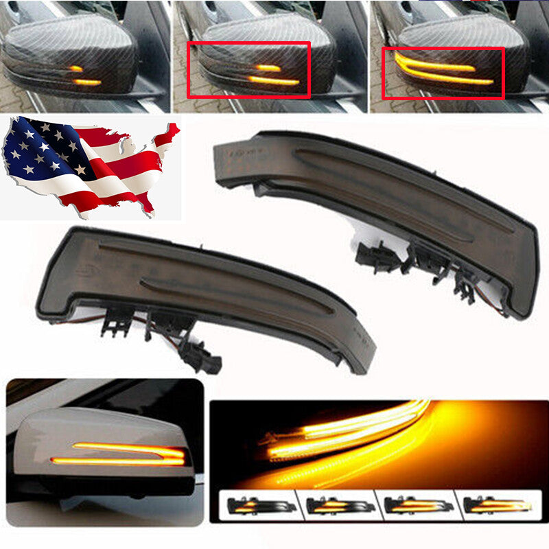 Dynamic mirror indicator turn signals for Mercedes-Benz W204 W212 LED