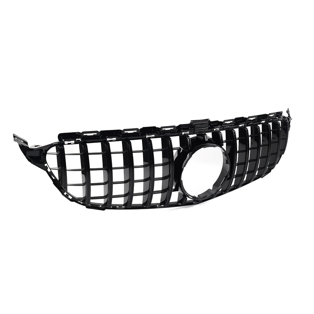 GTR Style Front Bumper Hood Radiator Grille for Benz C Class W205 2015-18 16 17
