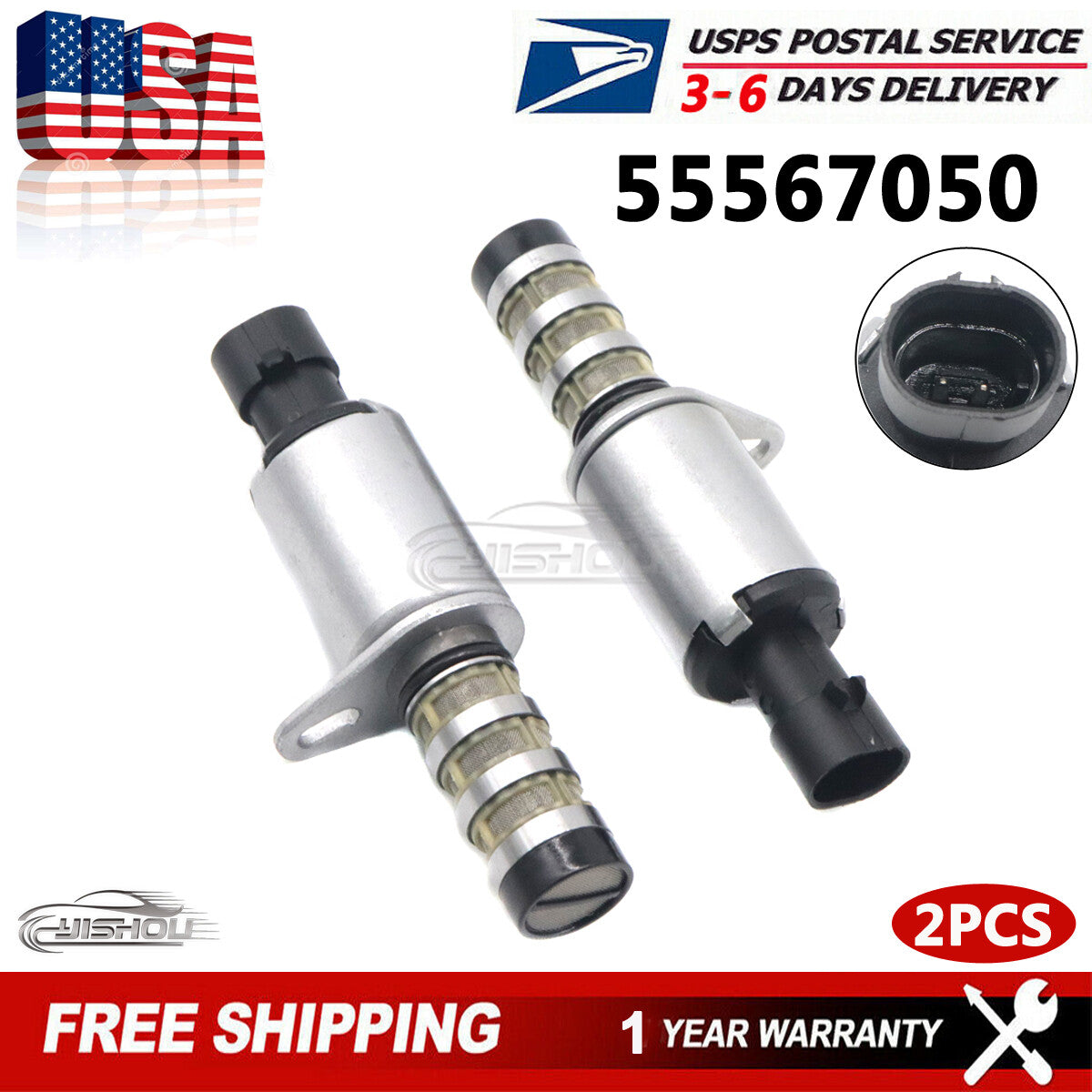 2 Variable Valve Timing Solenoid VVT 55567050 for Chevy for Cruze 1.6 1.8 for Pontiac G3