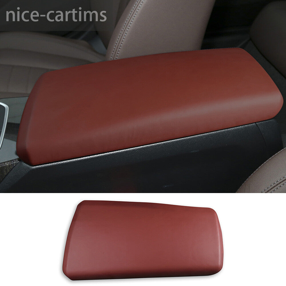 PU Leather Red Center Console Armrest Box Cover for BMW 3 Series G20 G28 2020-23
