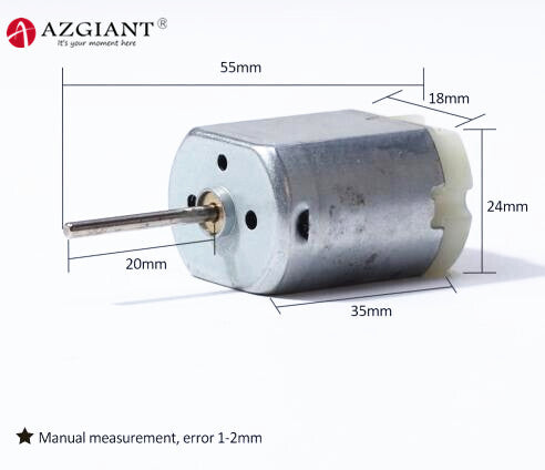 For Mabuchi FC-280PC-22125 Door Lock Motor/Actuator 20mm Long Shaft 280PT 20150