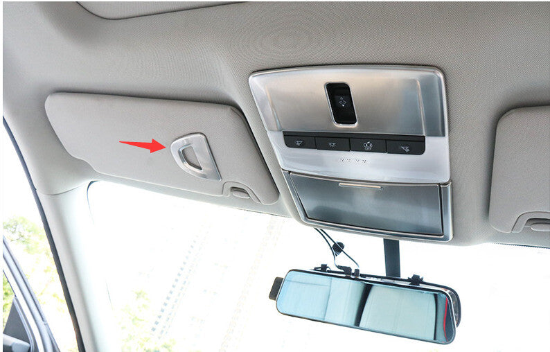 Inner Skylight Handle Panel Trim 1X for Nissan Altima Teana 2019-22 Silver Steel