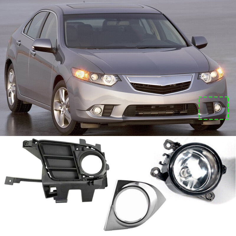 for Acura TSX 2011-2014 Left Front Bumper Fog Light DRL Assembly Driving Lights