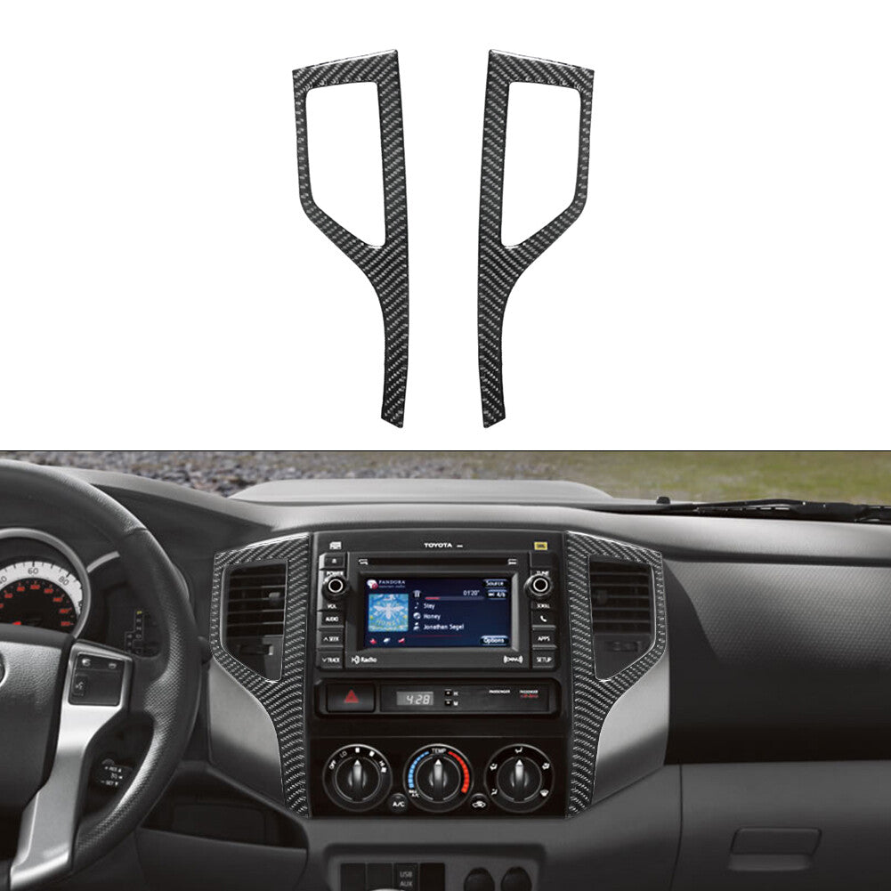 for Toyota Tacoma 2012-2015 Center Air Vent Type-A Trim Cover 2WD Carbon Fiber