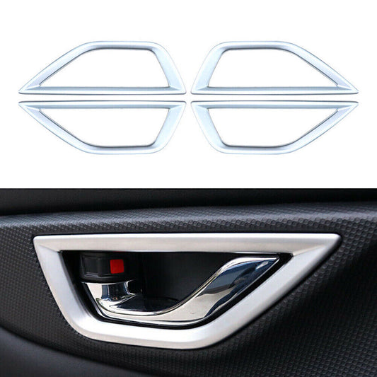 Interior Inner Door Handle Bowl Cover Fit for Subaru Forester SK 2019 2020 Silver