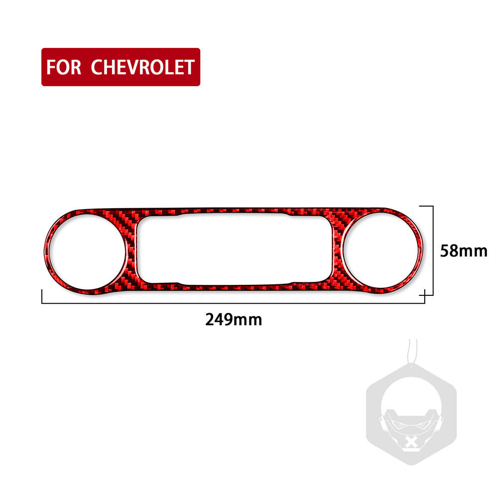 Red Carbon Air Conditioning Knob Trim for Chevrolet Colorado / for GMC for Canyon 2015-22