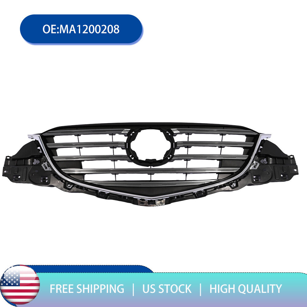 Grille Fit 2016 for Mazda CX-5 Chrome Shell with Painted Dark Gray Insert
