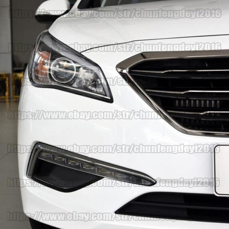for Hyundai Sonata 2015-2017 Car LED Daytime Running Light Fog Lamp DRL 2PCS