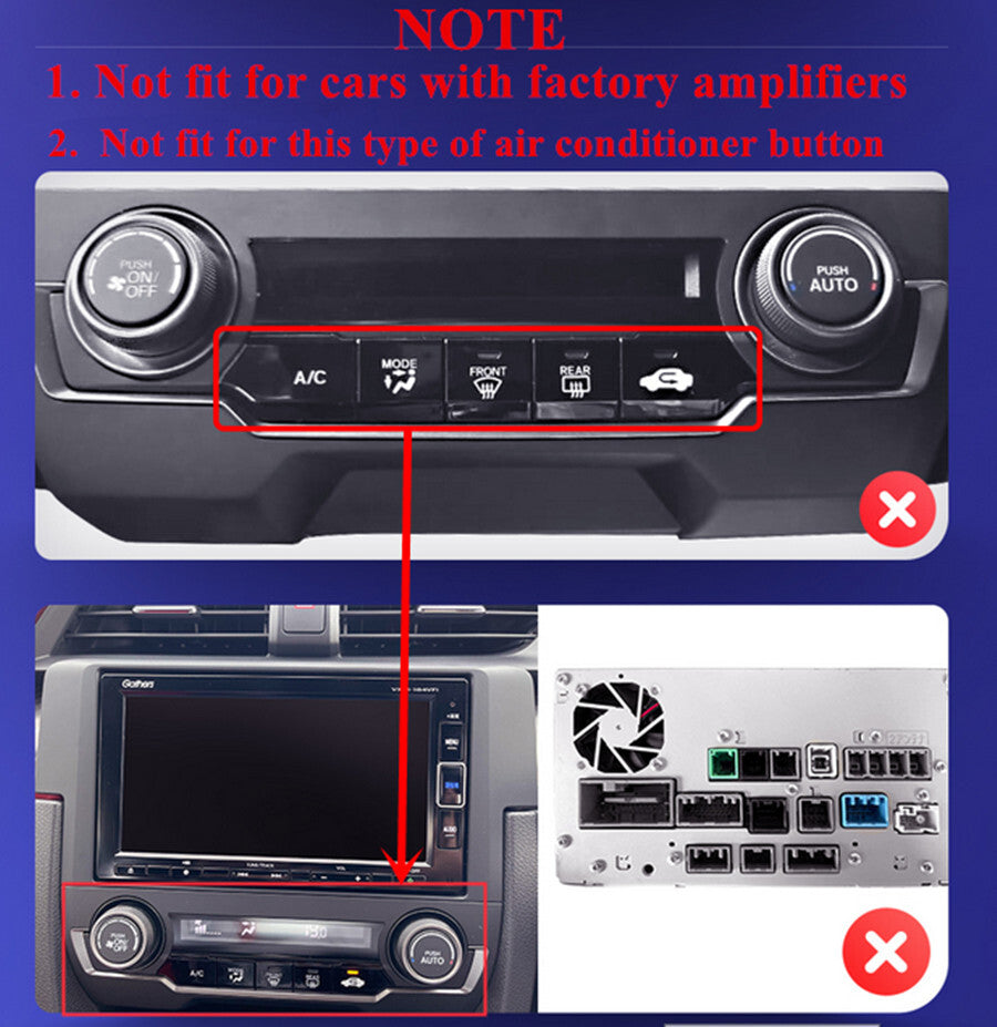 9.7 Android 11.0 Stereo Radio Head Unit GPS Navi Wifi For 2016-2020 for Honda for Civic