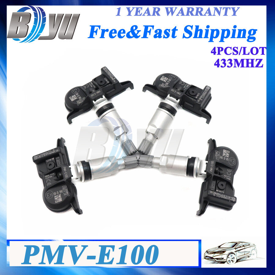 4X PMV-E100 42607-02090 TPMS Tire Pressure Sensor for Toyota for AVALON for CAMRY