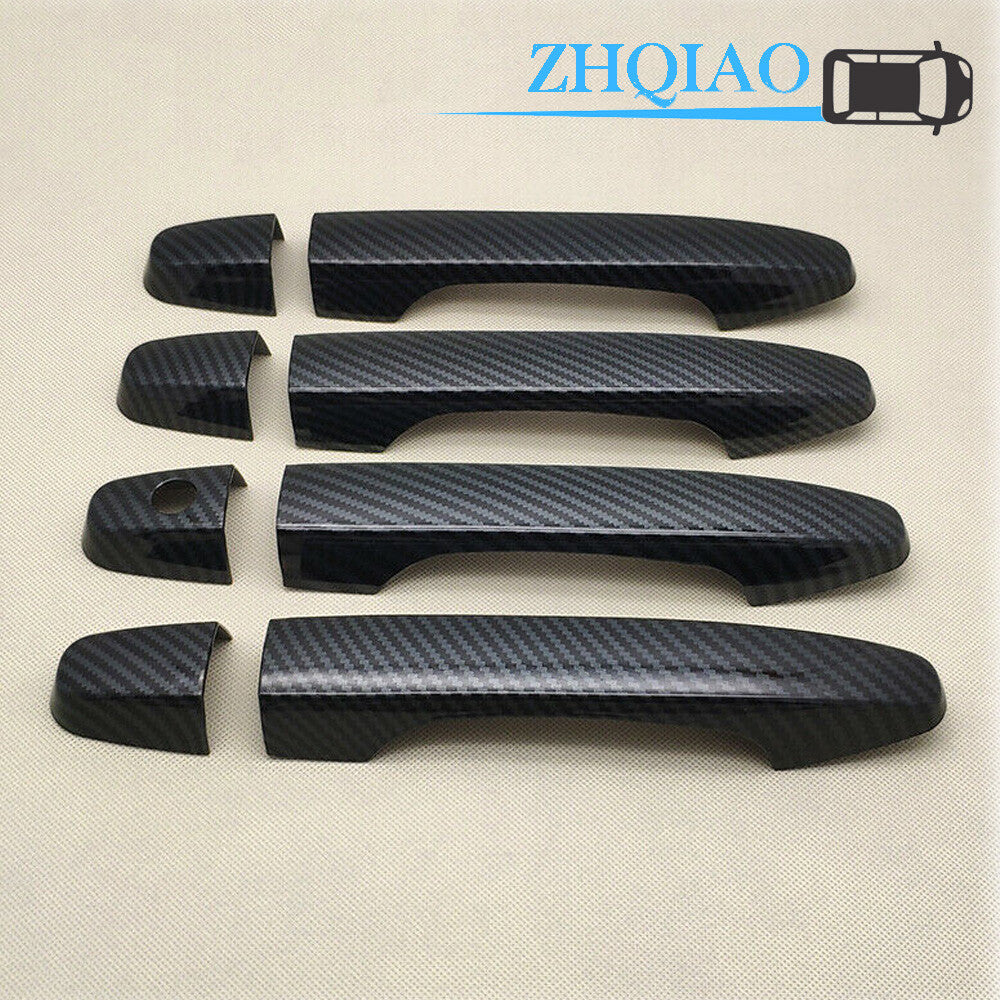 Carbon Fiber Side Door Handle Covers Trim Fit for Honda CRV 12-16