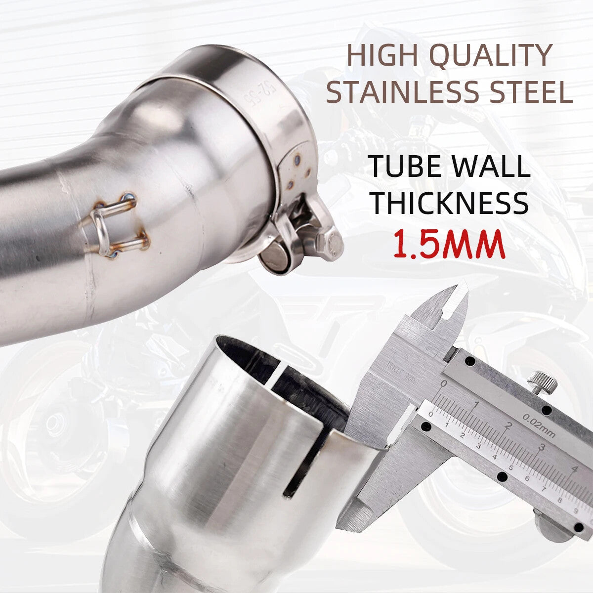Slip-On Pipe System Full Set Link Pipe Middle Pipe for Kawasaki ZX 10R 2008-2020