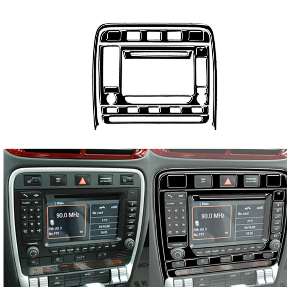 Gloss Black Interior Full Cover Trim Kit for Porsche for Cayenne Sport SUV 2003-2010