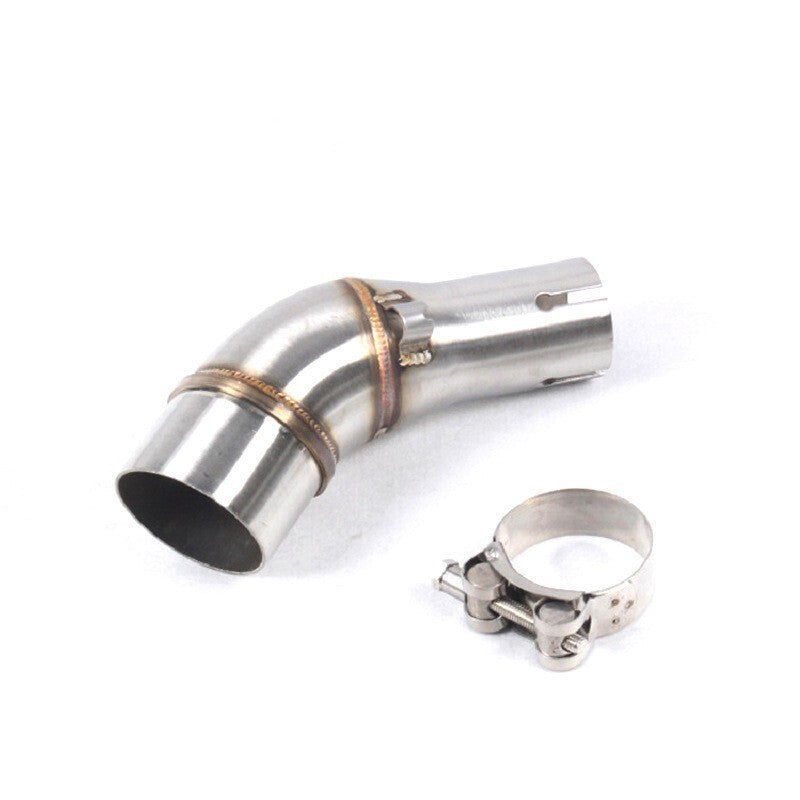 Motorcycle Exhaust Middle Link Pipe Slip-on Stainless Steel for Kawasaki Z250SL