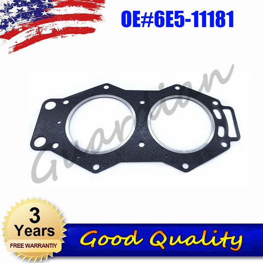 One-piece new cylinder head gasket 6E5-11181 for Yamaha 115HP-130HP outboard engines.