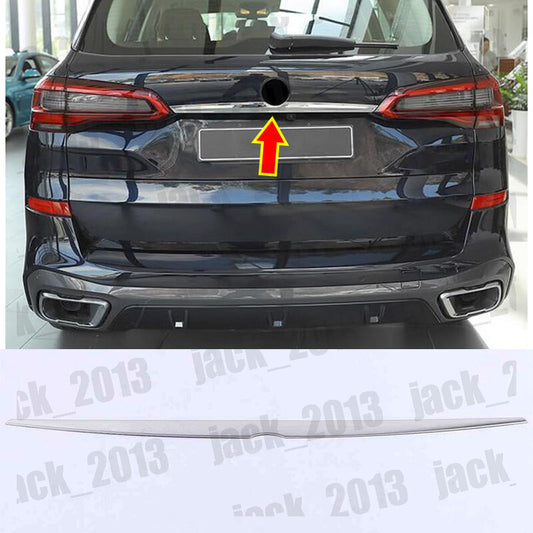 for BMW X5 2019-2024 Stainless Chrome Rear Trunk Tailgate Boot Grab Trim Cover
