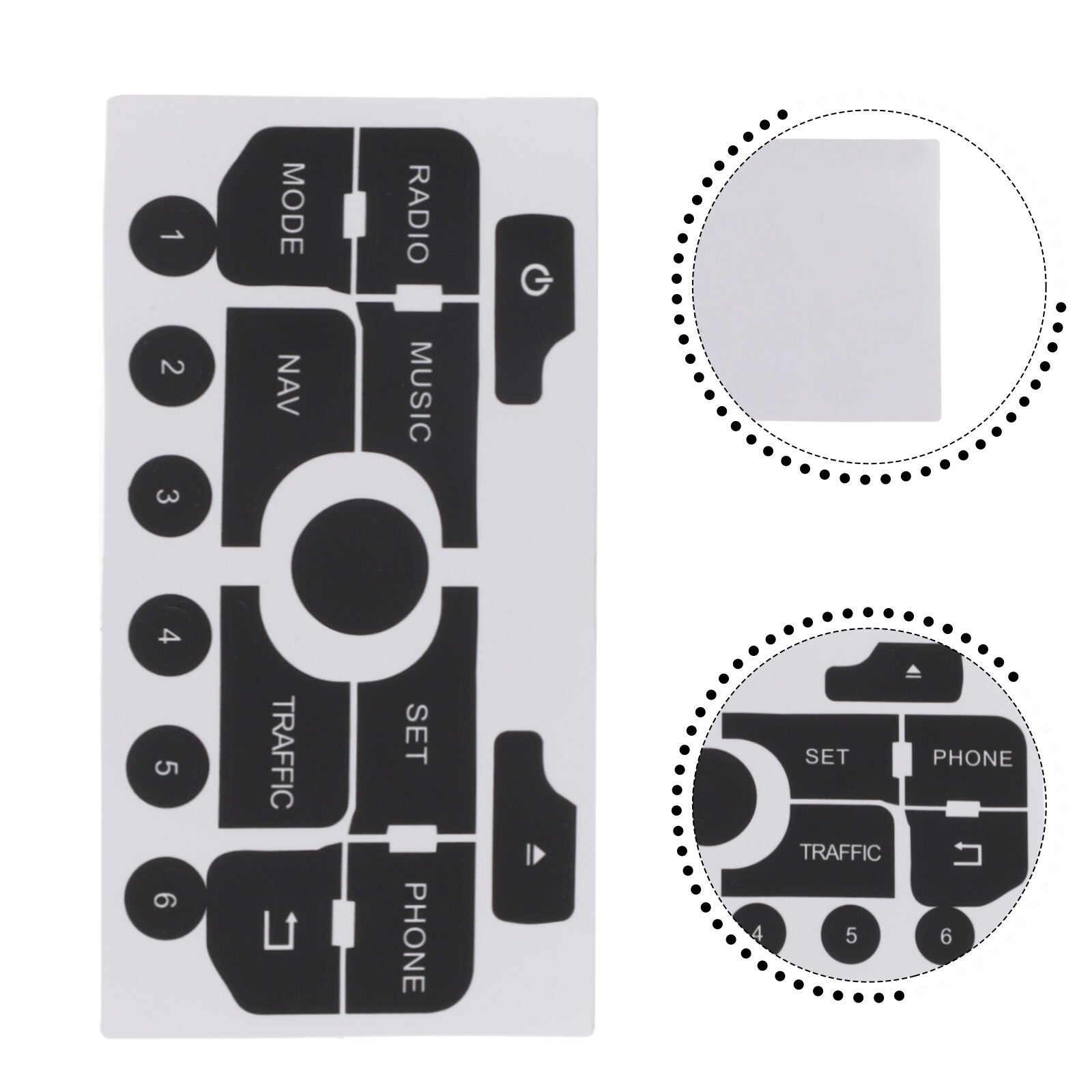 Recovery function with sticker for 308/for 3008 navigation radio