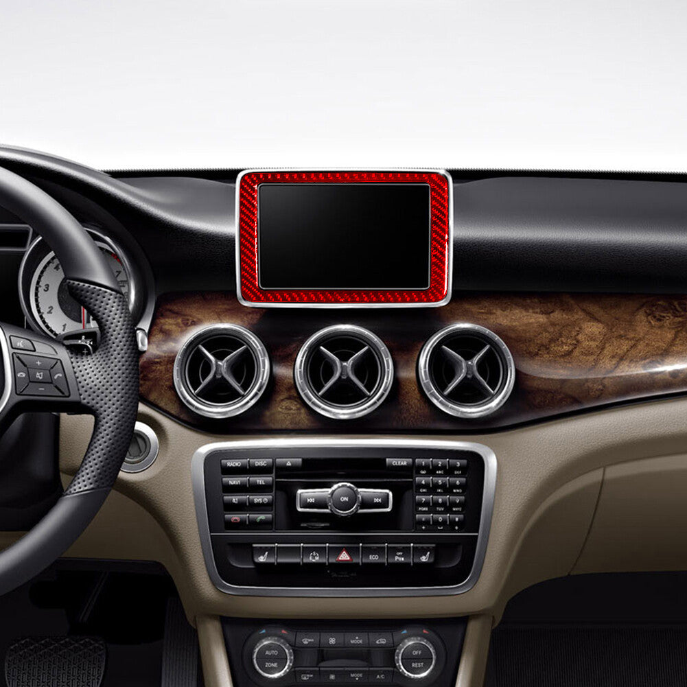 Red Carbon Fiber HUD Trim Type-C for Mercedes-Benz CLA 2014-2018/GLA 2015-18
