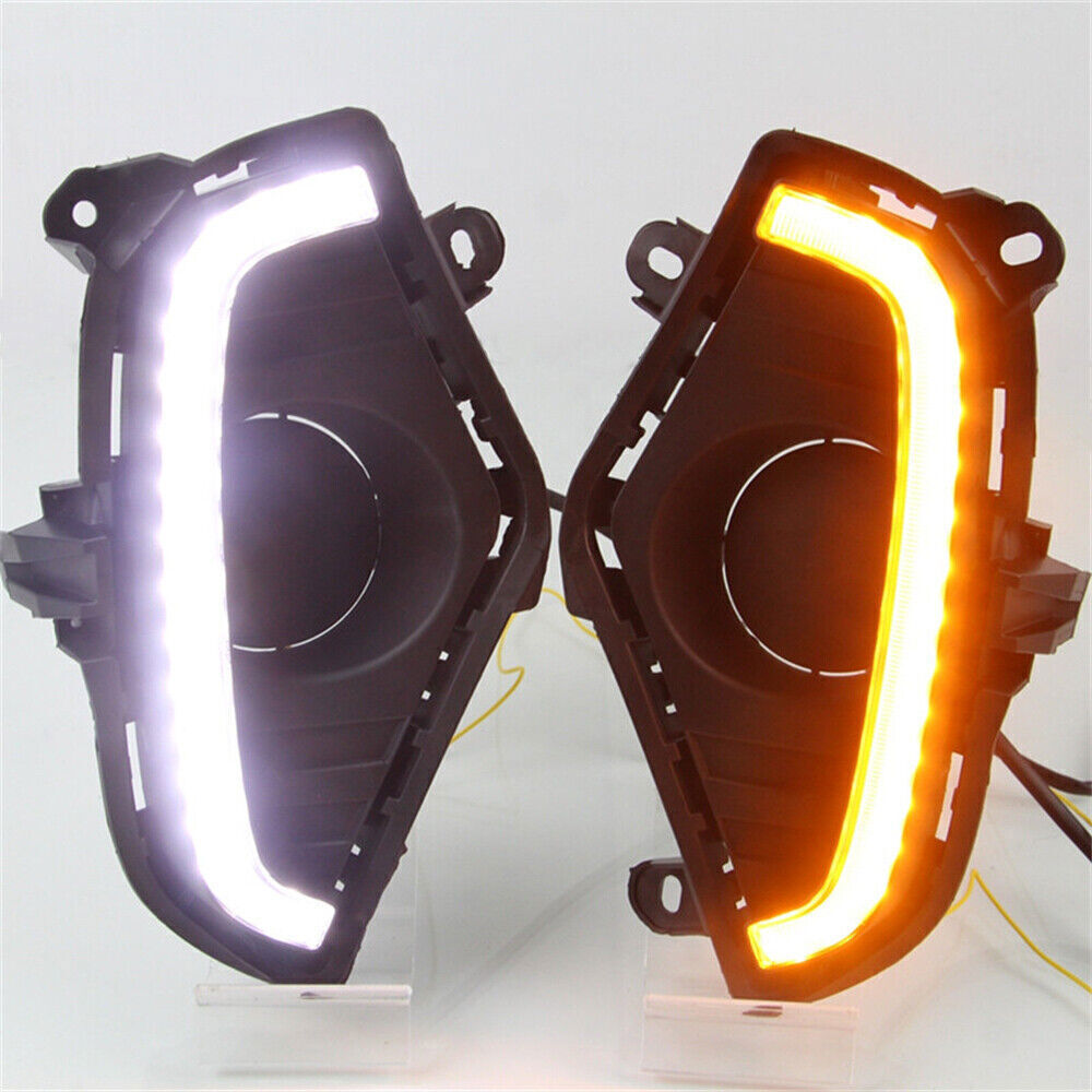 Turn Lamp Front Fog Light w/Harness Switch Kit LED DRL for Toyota RAV4 2019-2023