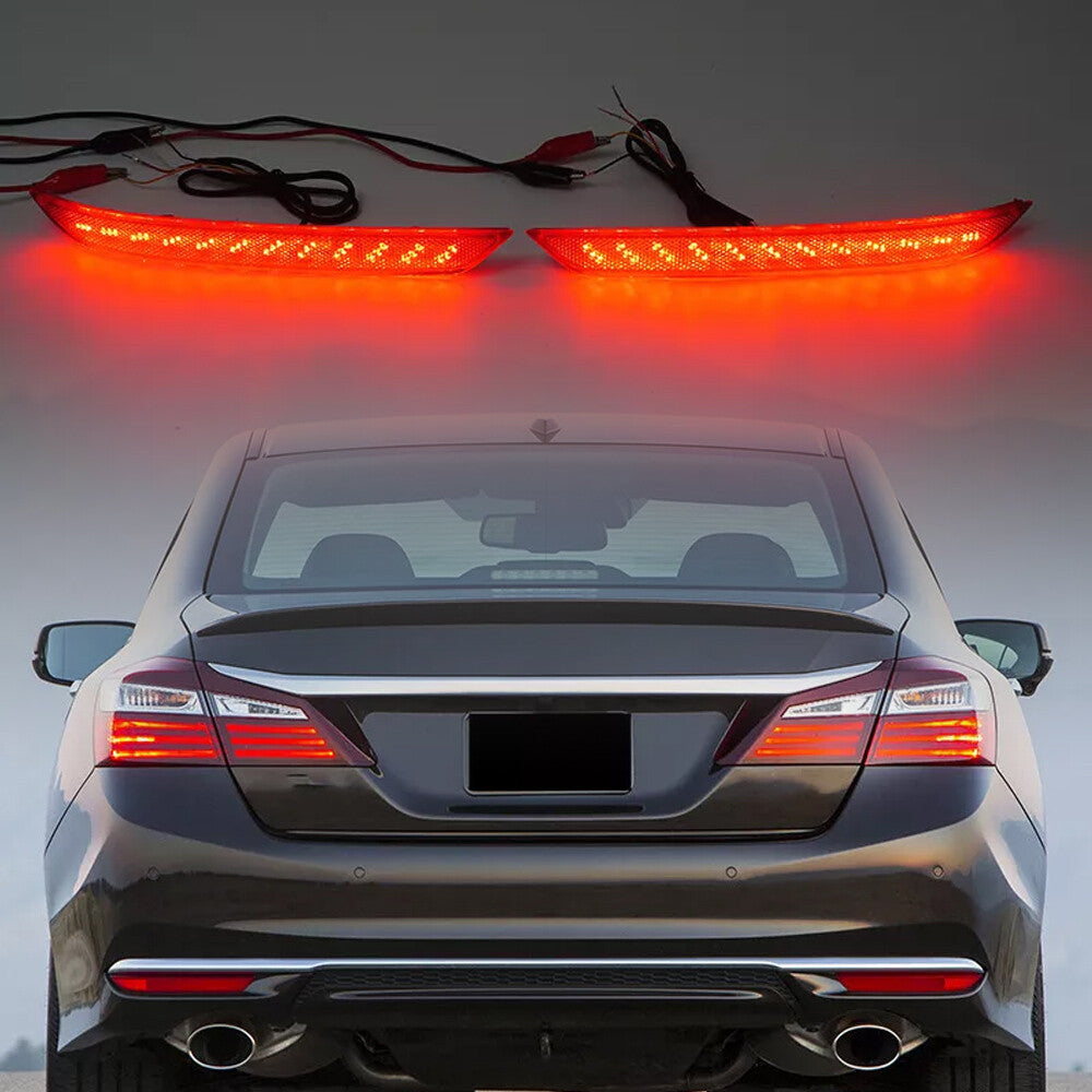 Applicable to 2016 for Honda Accord rear bumper reflector lights, taillights, and brake lights (red)