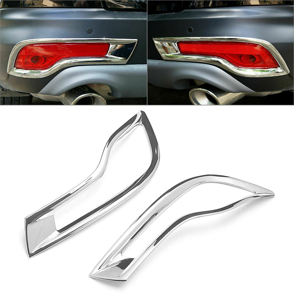 for Honda CRV 2017 2018 2019 CR-V Chrome Trim Rear Bumper Reflector Cover Trim