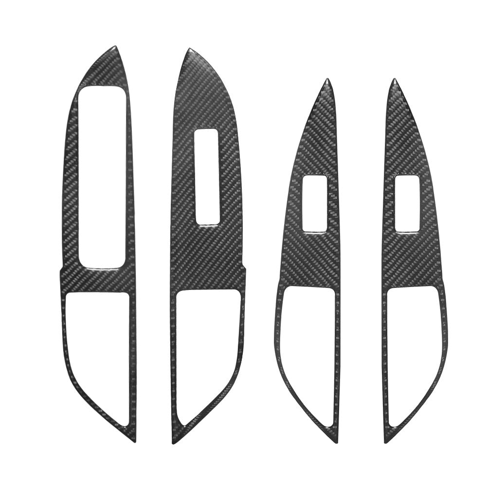 15X Carbon Fiber Dashboard & Door Cover Trim for Mitsubishi Outlander 2014-2016