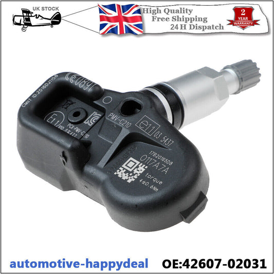 TPMS TYRE PRESSURE MONITOR SENSOR 42607-02031 for TOYOTA AURIS HYBRID 2012-2018