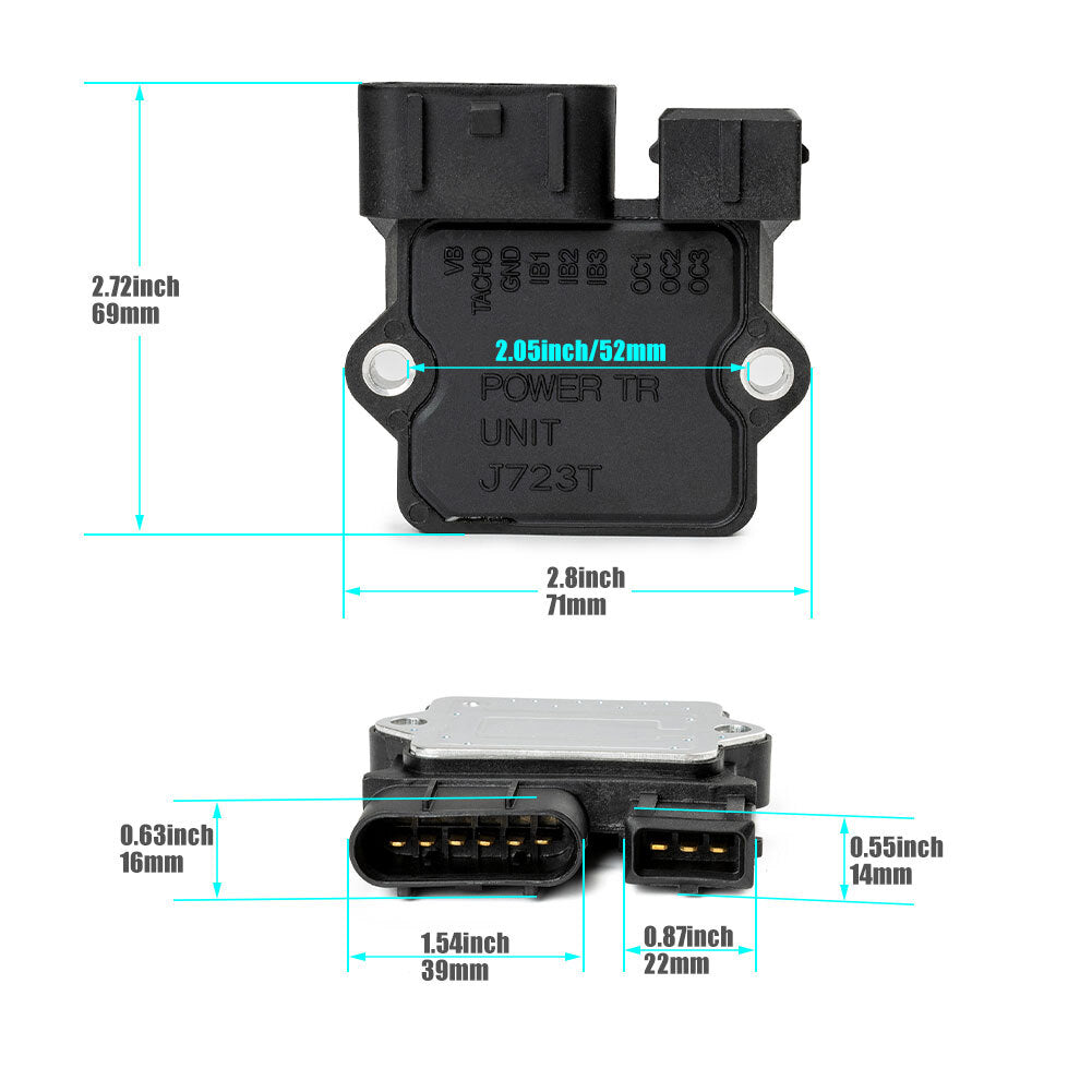 The J723T ignition control module is suitable for Mitsubishi 3000GT, for Dodge Stealth 3.0, and for Chrysler vehicles.