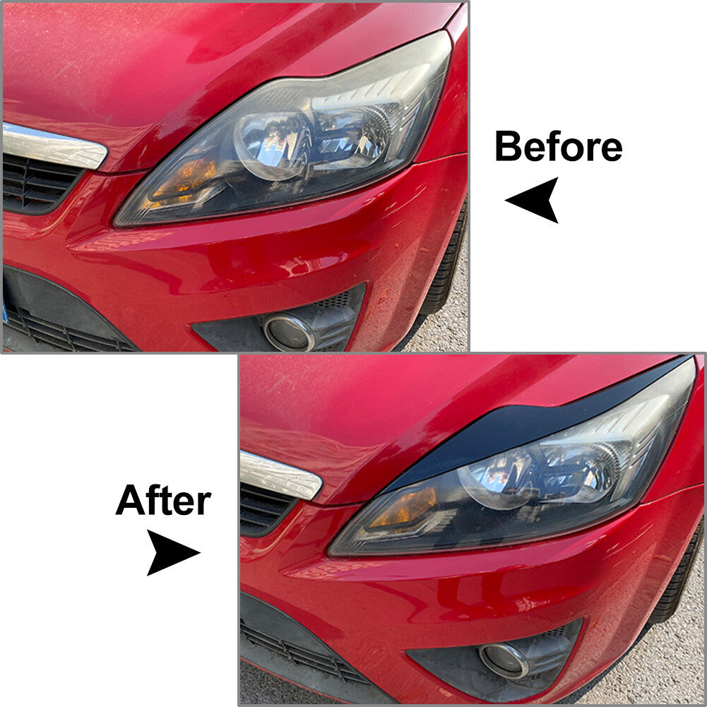 Eyelids Headlight Eyebrows Trim Fits for Ford Focus MK2 C307 2008-2010